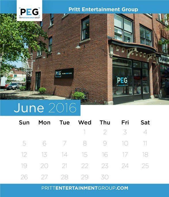 PEG Downtown Akron Calendar Pritt Entertainment Group