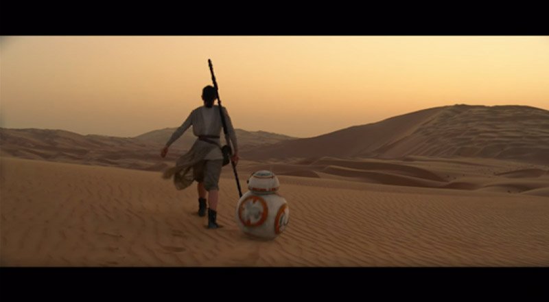 Warm Color Temperature Example - Star Wars: The Force Awakens